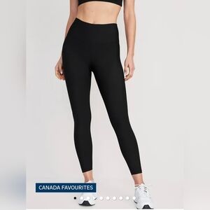 NWT Old Navy High-Rise Go-Dry Sculpt 7/8 Leggings Size L